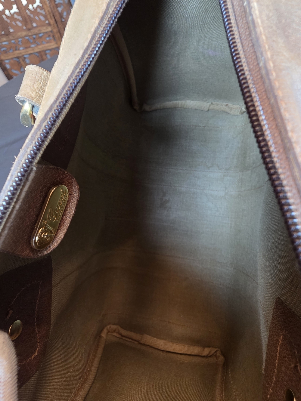 Vintage Italian Gucci Signature GG Canvas Boston Speedy Style. Comes w COA - Picture 14 of 16